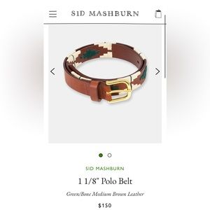 Brand new TAGS ON Polo belt from Sid Mashburn. Never worn before. Size 36.